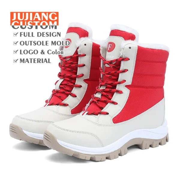 Snow Boots Plush Warm Ankle Boots for Women Winter Shoes Waterproof Boots Female Winter Shoes Booties Botas Mujer Platform Heels - Image 6
