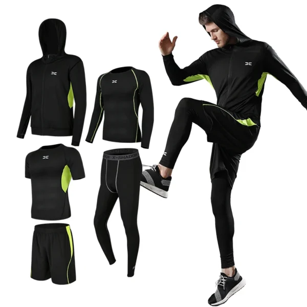 Custom Men Running Clothing Gym Sports Quick Dry Fitness Yoga Wear Sportswear Tracksuit - Image 6