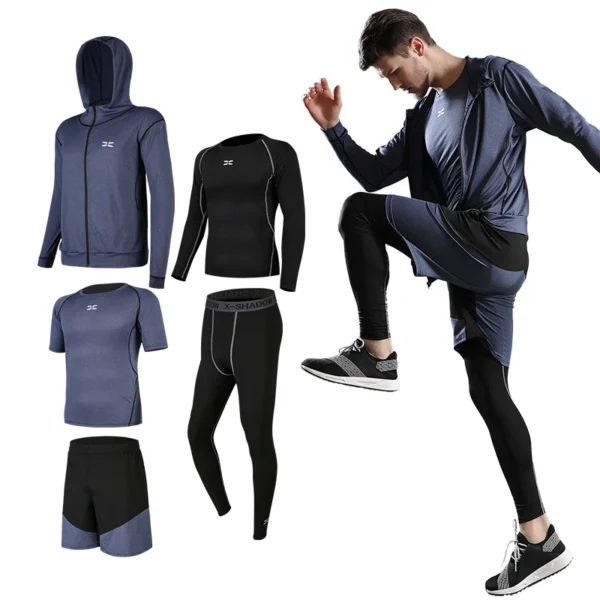 Custom Men Running Clothing Gym Sports Quick Dry Fitness Yoga Wear Sportswear Tracksuit - Image 5