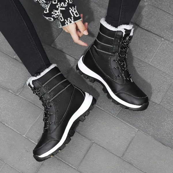 Snow Boots Plush Warm Ankle Boots for Women Winter Shoes Waterproof Boots Female Winter Shoes Booties Botas Mujer Platform Heels - Image 4