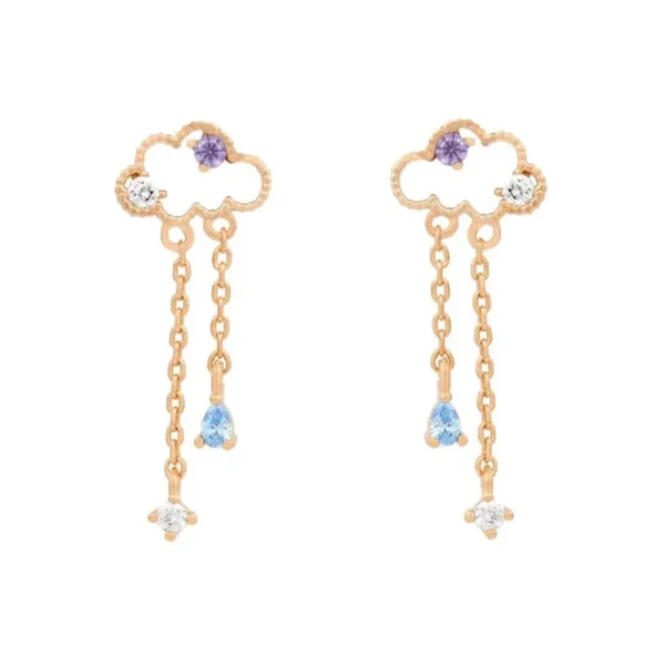 SP New Arrived INS Fashion Cute Style 18K Gold Plated Bear Koala Bunny Shape Rhinestone Earrings - Image 6